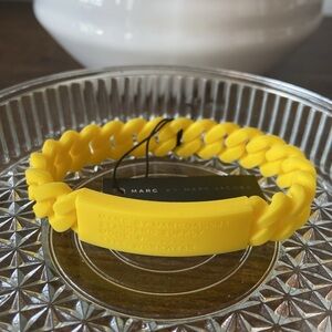 Marc by Marc Jacobs Yellow Silicone Bracelets